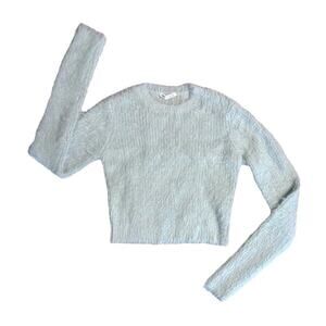 ZARA Long Sleeve Fuzzy Sweater Crew Neck Women’s